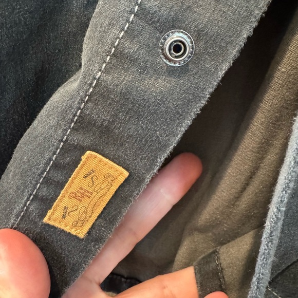 Men's Classic Red Head Ranch Snap Front Western Suede-like Shirt / Medium - Picture 12 of 12